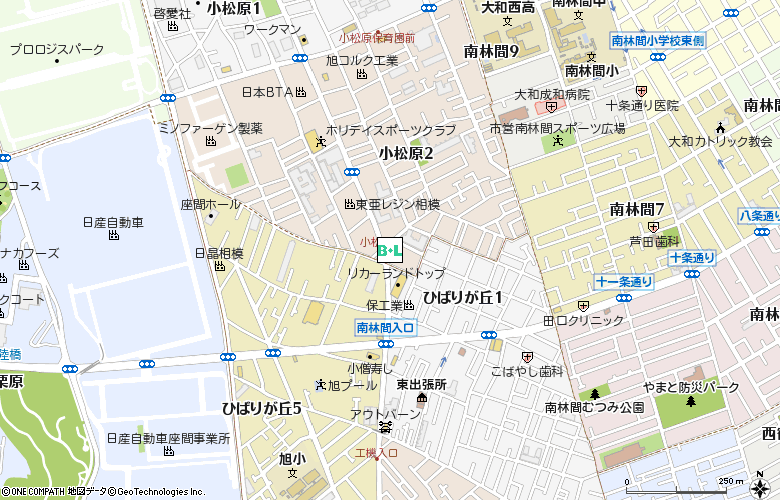 眼鏡市場座間小松原(00524)付近の地図